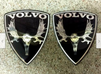 Stickers Skull Moose (ELK) Volvo Set 2 Pieces Glossy, Size 2.28"x1.89"(58x48mm)