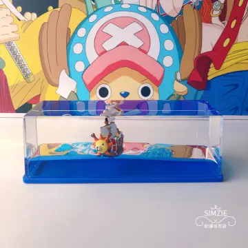 One Piece Action Figures - Floating Merry Thousand Sunny Barco Fluid Drift  3D Ship Bottle