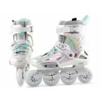 2023 Powerslide Imperial Inline Skates 100% Original Rainbow Color Professional Slalom Roller Free Skating Shoes Sliding Patines Training Equipment