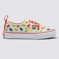 VANS AUTHENTIC ELASTIC LACE HARIBO WHITE RED KIDS *รองเท้าเด็ก* (สินค้ามีประกันแท้)