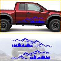 【original】 Pick-Up Truck Car Side Stripes สติ๊กเกอร์กราฟิกด้านข้างสำหรับ Jeep J12