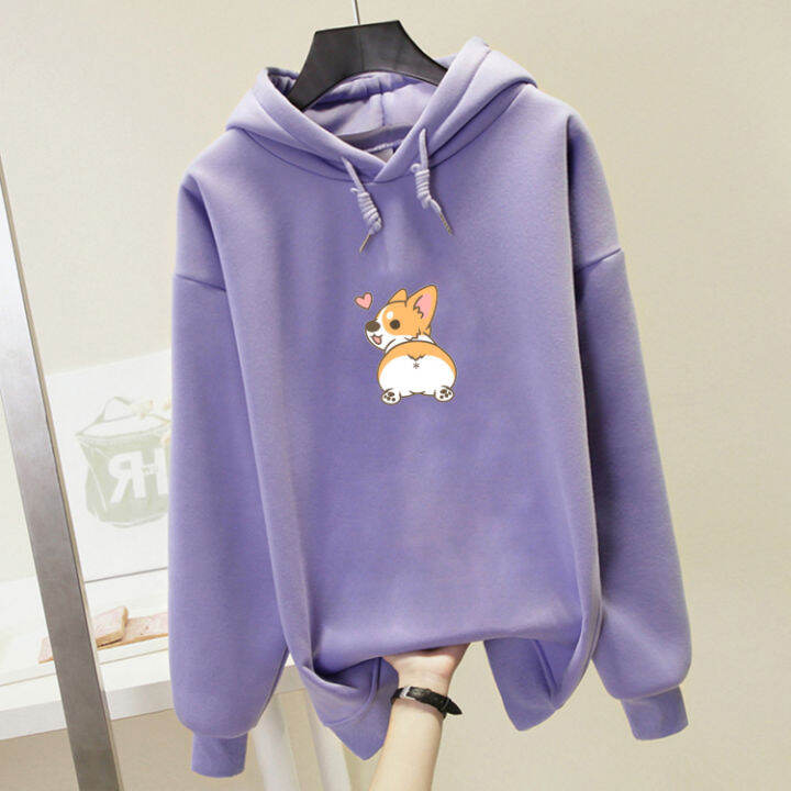 autumn-funny-corgi-dog-print-women-sweatshirt-poleron-mujer-cute-animal-graphic-oversized-hoodies-femme-cartoon-tops-pullovers