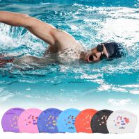 Silicone Swimming Cap High Quality Silicone Printed Swimming Accessories Fabric Swimming Cap Anti Slip Inner Lining Swimming Cap Swim Caps