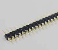 Long 1*40PIN round pin single row of high-quality gold-plated / Single row straight pin hole pin pitch 2.54MM