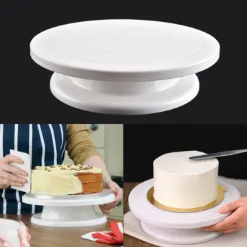 14CM Non-Slip Rotating Stand Dish Revolving Cake Turntable Round Display  Stand Cake Decorating Tools Kitchen Accessories