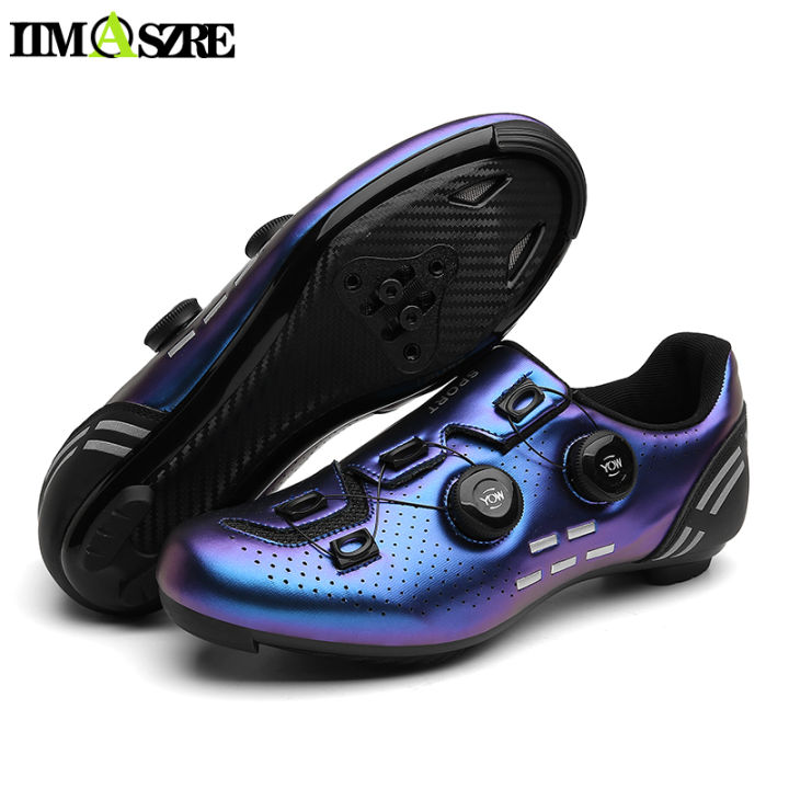 Màu xanh mới Giày Cleats cho Mtb Road Bike Bike Cycling Shoes Rb Speed Road  Pedal