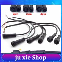 JuXie store 5pcs/Lot Waterproof Power Cable  Male Female 2Pin 3Pin 4Pin Jack Plug Adapter Connector Wire 500V 3A Connector 20cm Cords L1