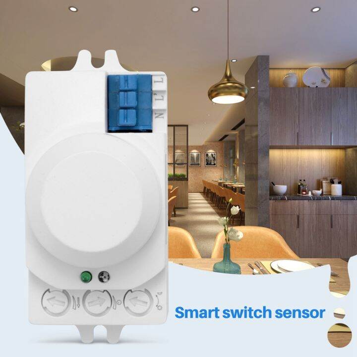 5-8ghz-hf-system-led-microwave-360-degree-motion-sensor-light-switch-body-motion-detector-white