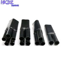 Waterproof Heat Shrinkable Sleeve Double Shrinkage Black Shrink Branch 2/3/4/5/Core Heat Shrinkable Cable Terminal With Glue Cable Management