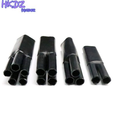Waterproof Heat Shrinkable Sleeve Double Shrinkage Black Shrink Branch 2/3/4/5/Core Heat Shrinkable Cable Terminal With Glue