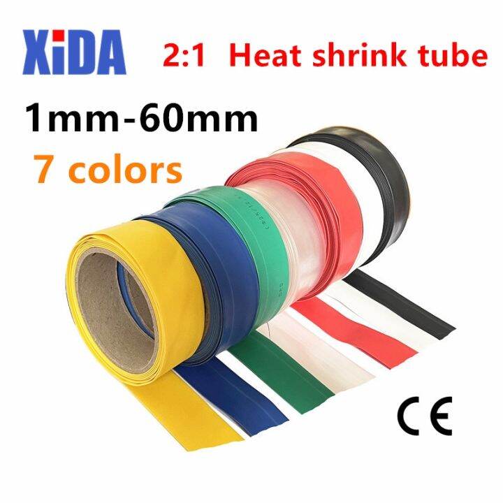 1Meter 21 Heat Shrink Tube Transparent Clear Black Heat Shrinkable Tubing Wrap Wire Kits Sell
