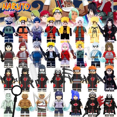 【Candy style】  Minifigures Naruto Uzumaki Naruto Uchiha Itachi Sasuke Six Ways Tokashi Building Blocks Toys for Kids