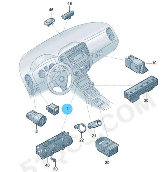 แดชบอร์ดความสว่างหรี่ไฟหน้าสวิทช์ปรับความสูงสำหรับ-vw-tiguan-5nd941333a-5n0941333a-5nd-941-333a