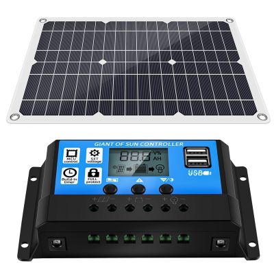 180W Solar Panel Kit 12V Charger with Controller for Caravan Boat RV