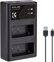 K&amp;F CONCEPT LP-E17 battery + dual Charger แบต2ก้อน 7.4V 1250mAh พร้อมแท่นชาร์จแบบคู่ รับประกัน 1ปี