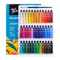 12/18/24 Color Gouache Paint Set High Quality Artist Painting Professional Washable Watercolor 6/12ML Student Exam Art Supplies