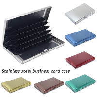 Anti-Theft Card Holder Men Women art Wallet Credit Bank Card Holder 6 Slots Metal Slim Card Case Alloy Business Wallet Purse