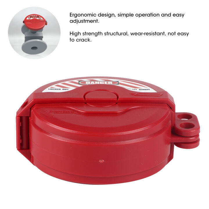 Red Safety Padlock Valves Lockout Electric Company Pipe Hazardous Gas