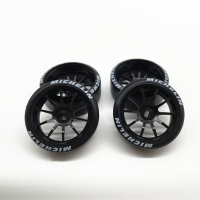 Metal Wheel Hub&amp;Draft Logo Tire for HGD1 MINI-Q MINI-D MINI-Z DRZ 128 Wltoys RC Car Upgrade Wheels