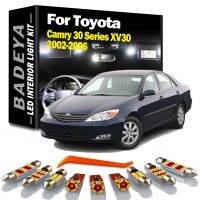 ป้ายทะเบียนรถโดมแผนที่ภายใน LED 15ชิ้นชุดคิทสำหรับรถโตโยต้า Camry 30ชุด XV30 2002 2003 2004 2005อุปกรณ์เสริม2006