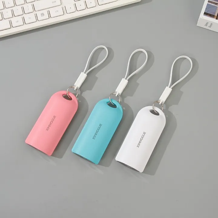 XIMI Vogue 5000mAh Power Bank 2in1 Portable Charger Keychain Cable