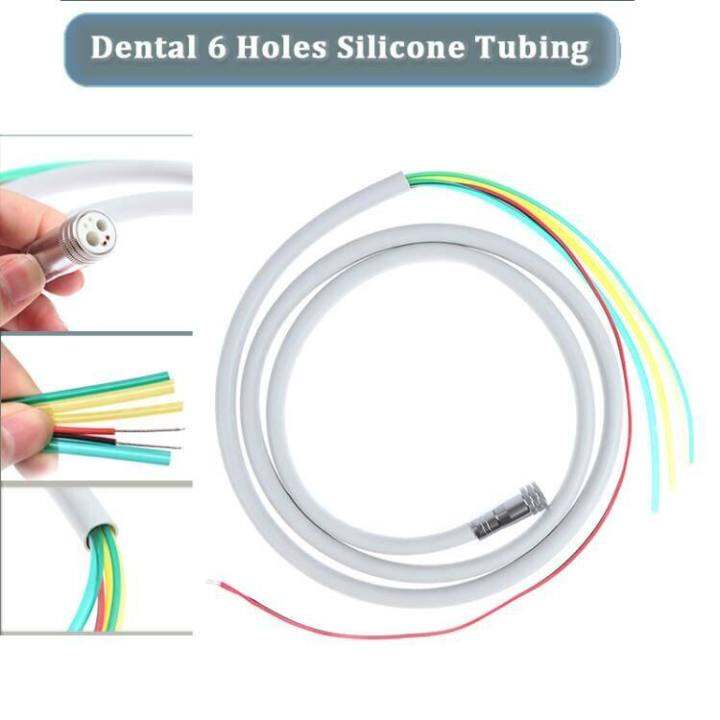 6-4-2-hole-dental-silicone-hose-with-fitting-for-high-low-speed-air-turbine-handpiece-dental-material-dental-chair-accessories