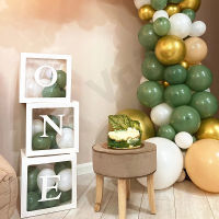 3pcsset ONE Transparent Large Size 11.8Inch Balloons Accessory Baby Shower 1st Birthday Baloon Latex Ballon Party Decor