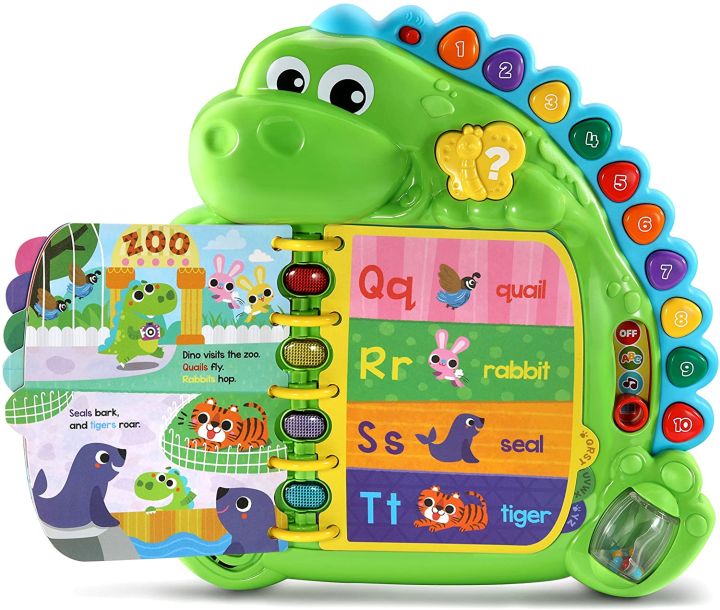 นำเข้า-หนังสือตัวอักษร-delightful-day-ของ-leapfrog-dino-สีเขียว-ราคา-1-350-บาท