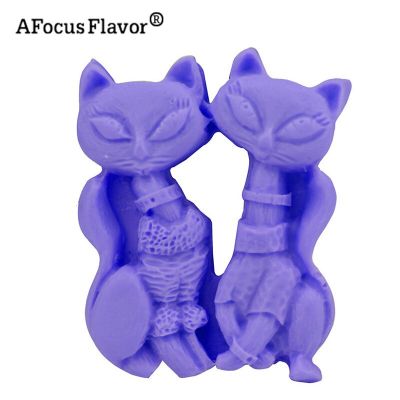 ；【‘； 1 Pc 3D Fox Silicone Cake Fondant Mold Tool Wedding Cake Decorating Tools Candy Mold Animal Diy Baking Chocolate Stencil