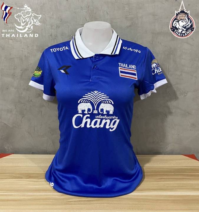 new-เสื้อกีฬาฟุตบอลหญิงทีมไทย-ฟรีไซส์ป้ายxlอก32-36-แห้งง่าย-ไม่ซับเหงื่อ-มีบริการปลายทาง