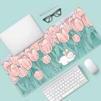 【DT】Original Flower Mouse Pad Super Cute Cartoon Ins Laptop Keyboard Pad Office Study Table Mat Female Large Mouse Pad  Desk Mat hot