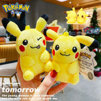 Kawaii Pokemon Plush Keychain Doll Pikachu PsyDuck Charmander Squirtle Stuffed Toy Animal Key Ring Accessories For Bag Pendant