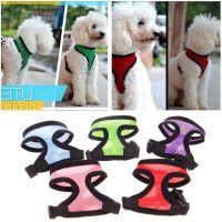 【LZ】 Dog Breathable Adjustable Harness For small and medium dogs Pet  Vest Gardient Breathable Cat Collar Rope Outdoor Walking