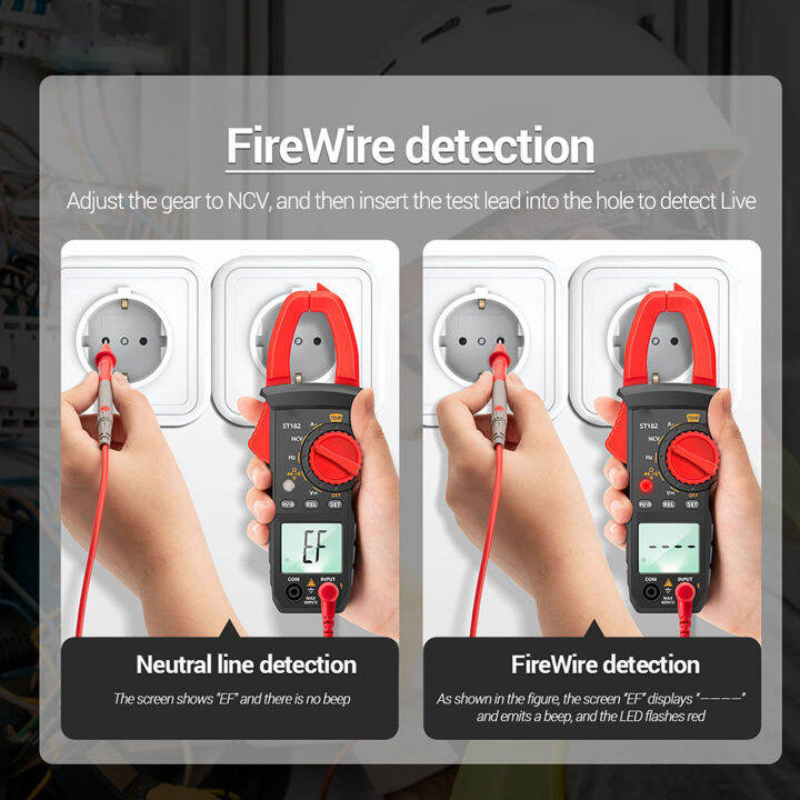 High Accuracy Clamp Meter Non Contact Detection Clamp Meter for