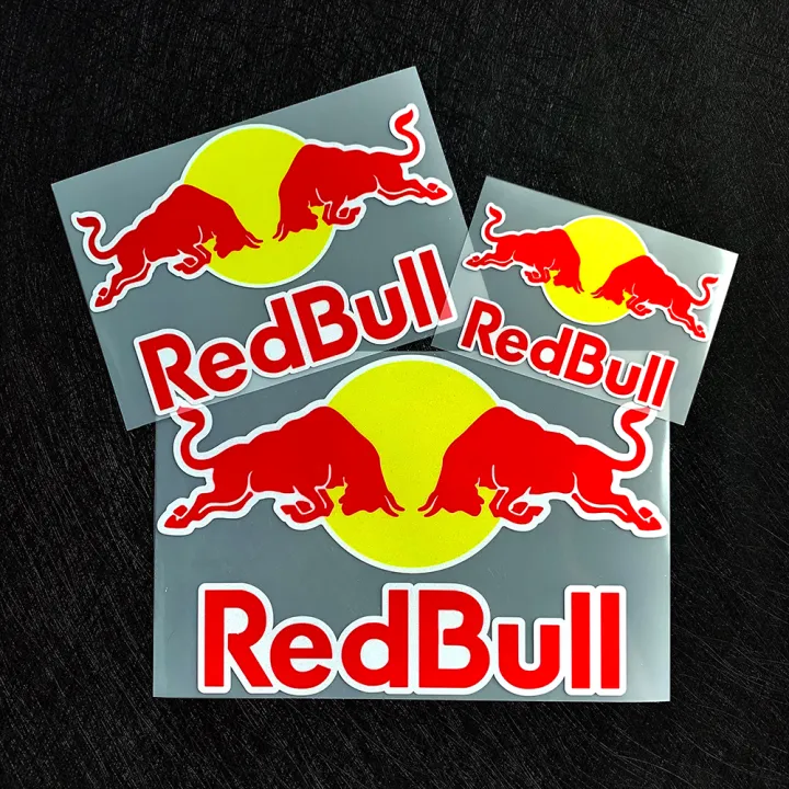 Red Bull Sponsor Logo Series Reflective Car Stickers Red Bull Car Stickers Electric Motorcycle