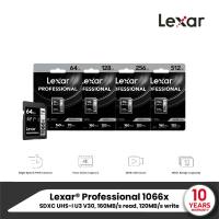 Lexar® Professional 1066x SDXC™ UHS-I Card SILVER Series (เอสดีการ์ด) ออกแบบมาเพื่อใช้งานกับกล้อง DSLR or Mirrorless