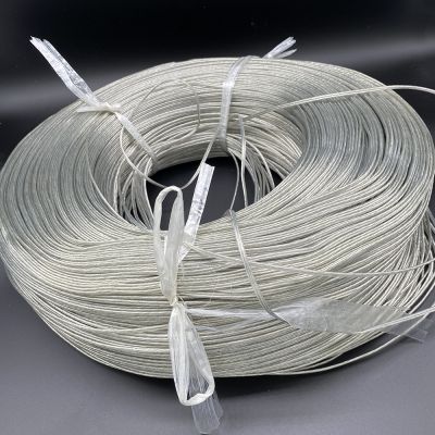 22 AWG RVH 2pin Transparent Double Silver Cable Parallel Wire Luminous Word LED light Wire for Advertising light /Speaker