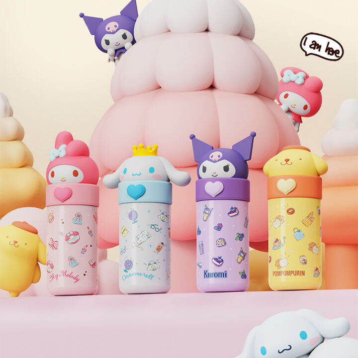 350ml-sanrioed-อะนิเมะ-kuromi-melody-cinnamoroll-กระบอกน้ำเก็บความร้อนการ์ตูน-kawaii-กีฬากระบอกน้ำแก้วกาแฟเด็กกระบอกน้ำของขวัญ