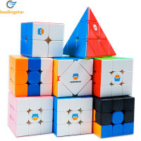 LEADINGSTAR จัดส่งที่รวดเร็ว Gan มอนสเตอร์ไปเมจิก Cube ที่มีสีสันสติ๊กเกอร์ความเร็ว Cube เด็กปริศนาของเล่นสำหรับของขวัญวันเกิด1【cod】