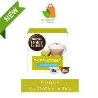 NESCAFE DOLCE GUSTO  แคปซูลกาแฟ CAPPUCCINO SKINNY&amp;UNSWEETENEDคาปูชิโน่ไม่มีน้ำตาล  แคปซูลกาแฟคั่วบด 16 แคปซูล 1 กล่องlow sugar