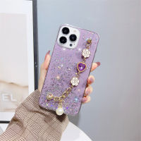 เคสแฟชั่นสำหรับ Xiaomi Redmi Note 10 Pro Redmi Note 8 Pro Note 8 Pro Note 8T Redmi 9A 9C S2 Y2 K40 Pro K30 K30 Pro Note 9S Redmi 10X Redmi 9 Redmi Note 9กำไล DIY ผงกลิตเตอร์ฟอยล์สีเงินเคสโทรศัพท์ลายท้องฟ้าเต็มไปด้วยดวงดาว