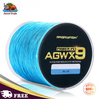 J1 Angryfish Agwx9ตกปลายาว500เมตรสายเอ็นตกปลา Pe ทนทานต่อการฉีกขาดสายที่แข็งแรงมากสำหรับผู้ที่ชื่นชอบการตกปลา