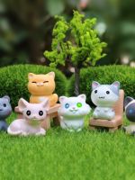 ❀❀ Super cute kitten doll desktop decoration mini simulated animal model trendy blind box toy