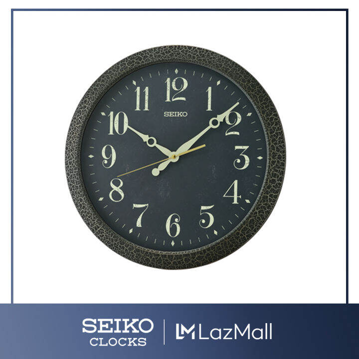 Seiko QXA815K Wall Clock Black Dial Black Case 41cm Lazada PH