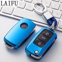 LAIFU TPU Remote กุญแจรถยนต์แบบกดปุ่ม Fob กรณีเชลล์ Fob สำหรับกอล์ฟ Jetta พาสแสทโปโลกอล์ฟสำหรับ Skoda Octavia A5 Fabia สำหรับที่นั่ง Ibiza Leon