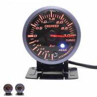 0-3BAR 2.5 Inch Car General Modified Turbocharger Meter LED Display With Peak Warning With Sensor Car Turbo Boost Gauge