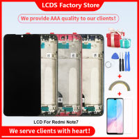 Gred AAA Kualiti LCD dengan Bingkai untuk Xiaomi Redmi Nota 7 Skrin Paparan LCD untuk Xiaomi Redmi Nota 7 Skrin LCD 10-Touch