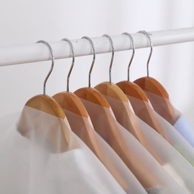 【CW】 Transparent Dust Clont long dress Jacket Coat Cover storage organizerthes Wardrobe Coats Garme