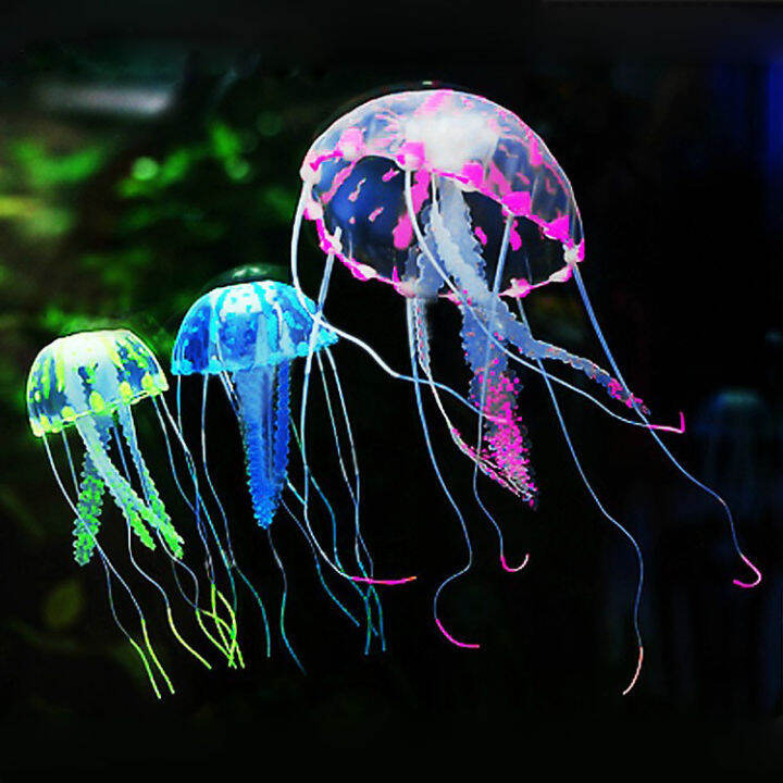 Simulation Jellyfish Silicone Simulation Floating Jellyfish Glowing ...