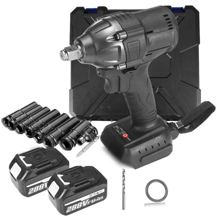 【Ready Stock】Impact Wrench Cordless Electric Ratchet Driver 320N.M